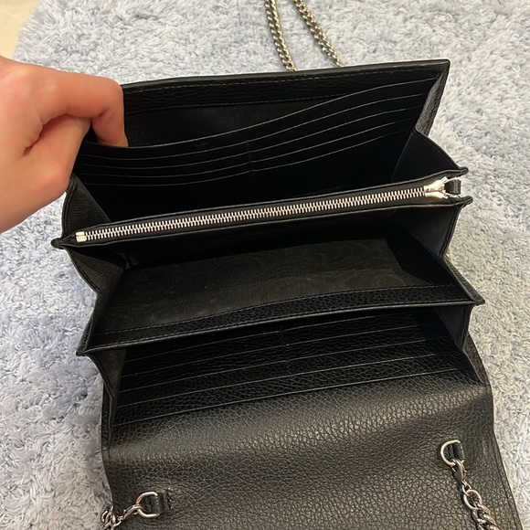 GUCCI DIONYSUS MINI LEATHER CHAIN WALLET - Picture 12 of 16